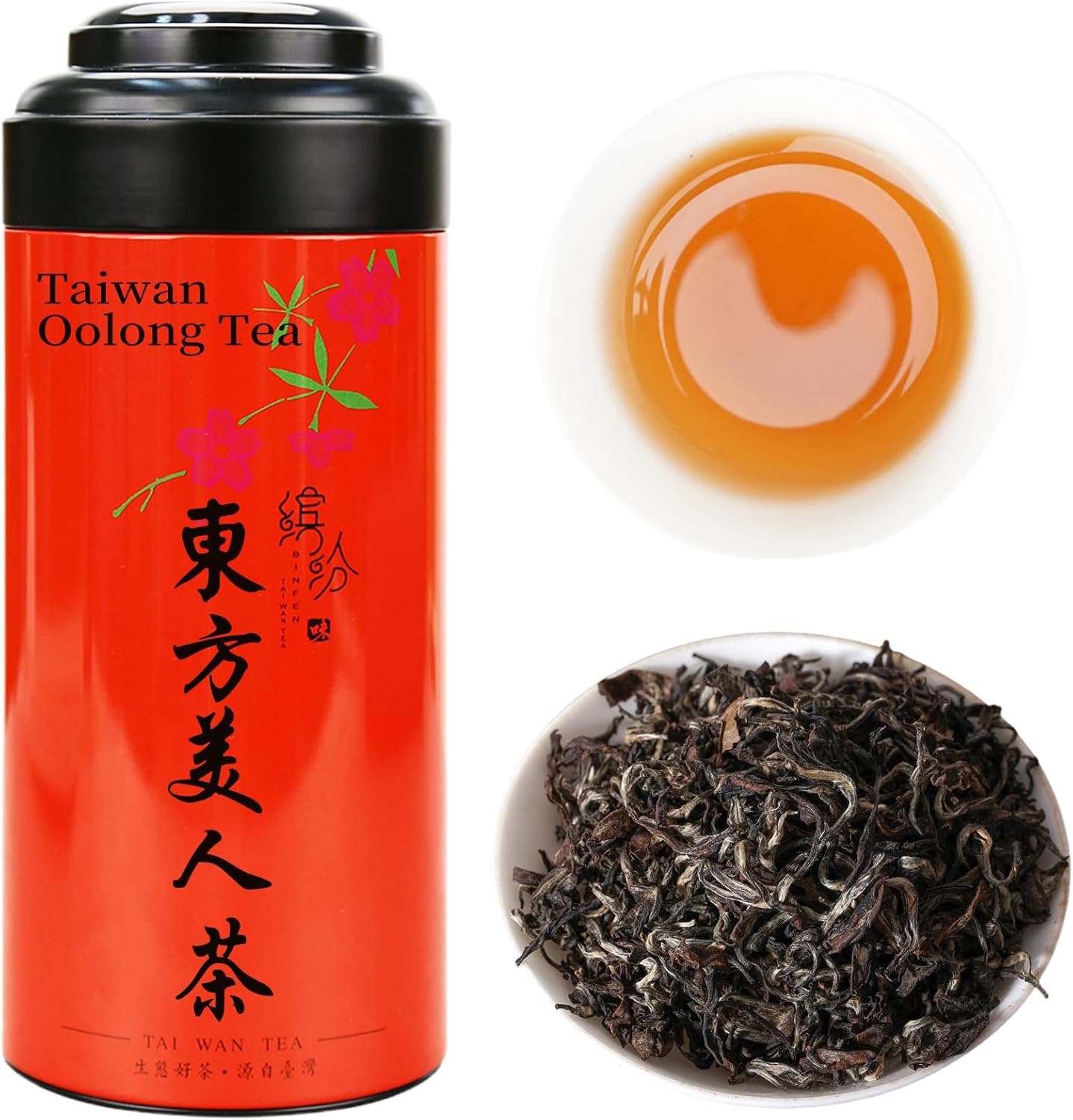 CHADUO Oriental Beauty Tea Taiwan Oriental Beauty Oolong Tea Loose Leaf White Tip Oolong Taiwan Origin Ripe Fruity & Floral Aromas 3.53oz/100g 东方美人茶 台湾茶 白毫乌龙茶
