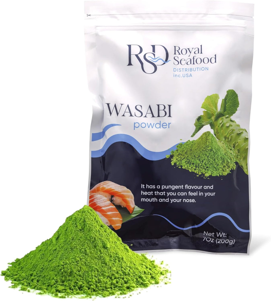 RSD – Premium Wasabi Powder 200g (7 oz) – Real Japanese Horseradish Root Powder for Sushi, Sashimi & Dipping - Hot Wasabi Powder Organic, Gluten-Free Japanese Seasoning