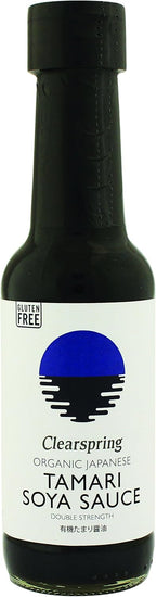 Clearspring Organic Japanese Tamari Double Strength Soy Sauce Wheat-Free (150ml) - Pack of 6