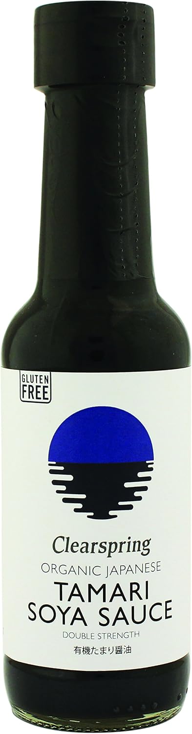 Clearspring Organic Japanese Tamari Double Strength Soy Sauce Wheat-Free (150ml) - Pack of 6