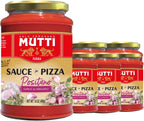 Mutti Positano Sauce for Pizza with Garlic & Oregano, 14 oz. | Italy’s #1 Brand of Tomatoes | Pack of 6 | Tomato Sauce for Pizza | Vegan Friendly & Gluten Free | No Additives or Preservatives