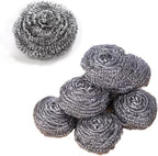 12-Pack Fine Steel Wire Balls Kitchen Stain Removal Dishwashing Pot Brush Steel Wool Wire Scrubber