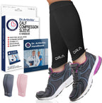 Dr. Arthritis Calf Compression Sleeve for Men and Women, Calf Sleeve & Leg Compression for Shin Splint Relief, Helps with Varicose Vein(Medium, Black, 1 Pair)