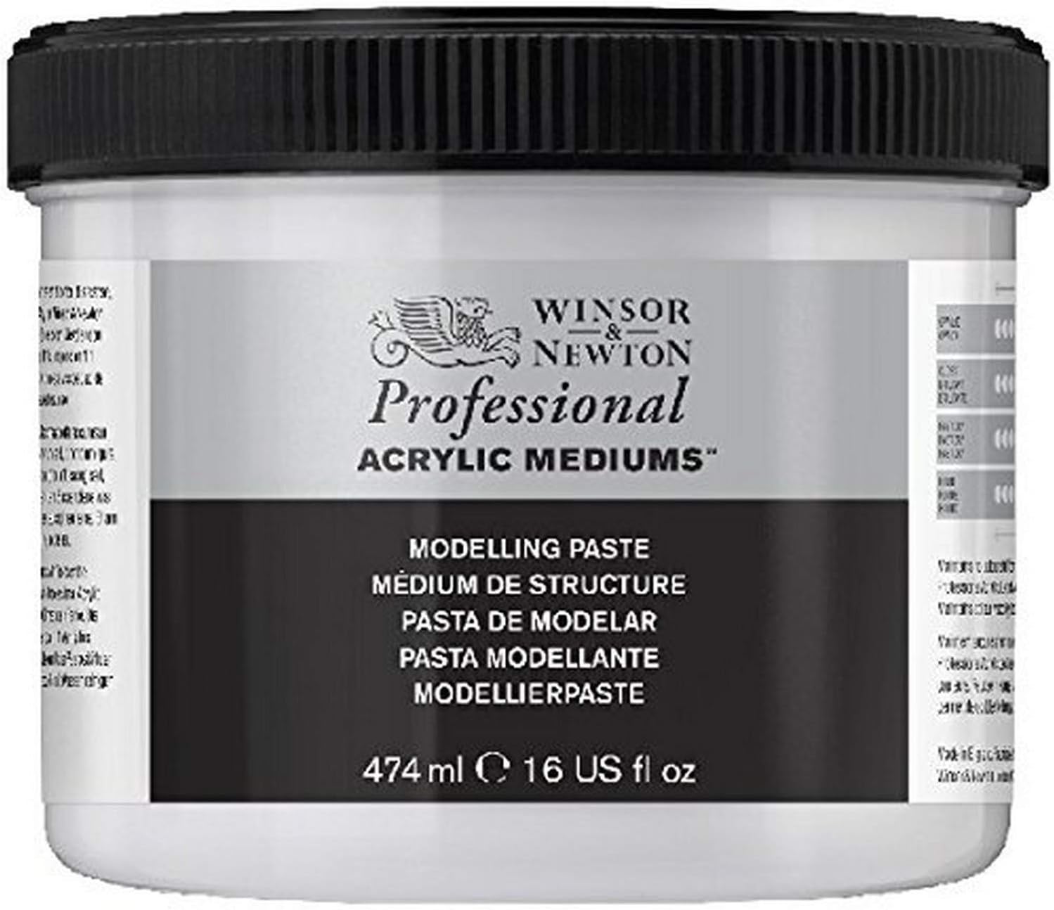 Winsor & Newton Professional Acrylic Medium, Modelling Paste, 474ml (16-oz)