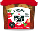 Cleveland Kitchen Kimchi Pickle Chips - Lightly Fermented, Fresh & Crunchy, Bold Kimchi Flavor with a Hint of Spicy Peppers, Vegan & Kosher, 16 oz