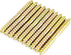 Double Ended Screws Wood Screw Sided Dowel Threaded end 316 Assortment 14 inch bit for to Furniture Rod Connector Headless Male Thread 12 with Ends Two Headed 60mm Long by 6mm