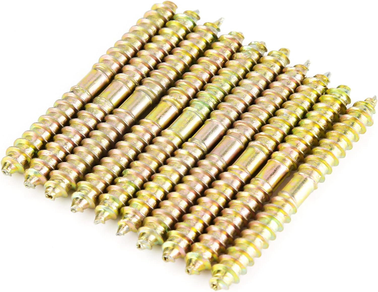Double Ended Screws Wood Screw Sided Dowel Threaded end 316 Assortment 14 inch bit for to Furniture Rod Connector Headless Male Thread 12 with Ends Two Headed 60mm Long by 6mm