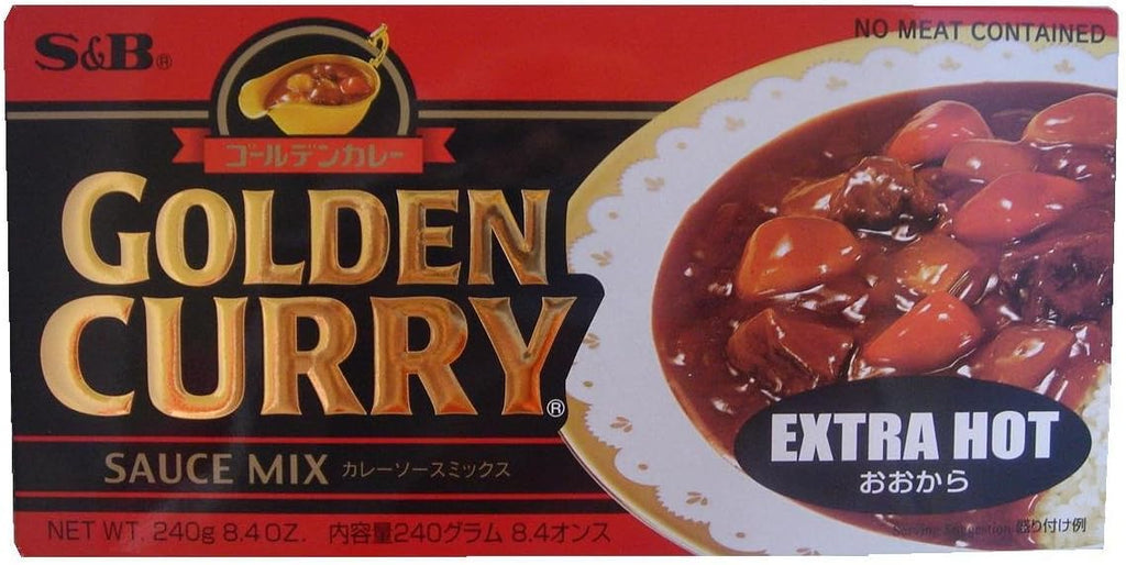 S&B Golden Curry Sauce Mix Extra Hot, 8.4 Ounce (Pack of 5)
