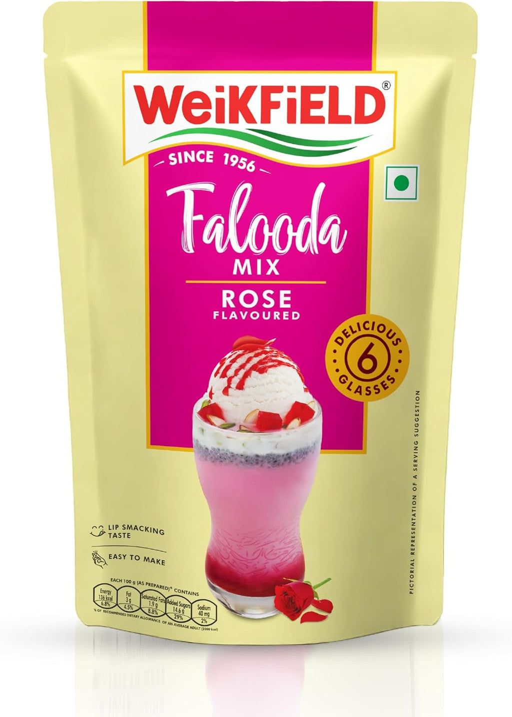 Weikfield - Falooda Mix - Rose Flavour - 200g