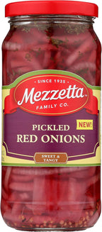 Mezzetta Pickled Red Onions, Sweet and Tangy, 16 Oz