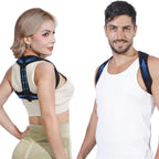 Posture Corrector for Women & Men - Adjustable Upper Back Brace Straightener Suitable for Lumbar, Shoulder, Neck, Scoliosis, Providing Comfortable Elastic Support and Pain Relief