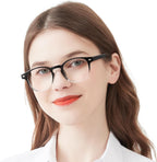 OCCI CHIARI Ladies Reading Glasses for Round Women 1.5+ Spring hinge Comfort Readers(1.0 1.25 1.5 1.75 2.0 2.25 2.5 2.75 3.0 3.5 4.0 5.0 6.0)
