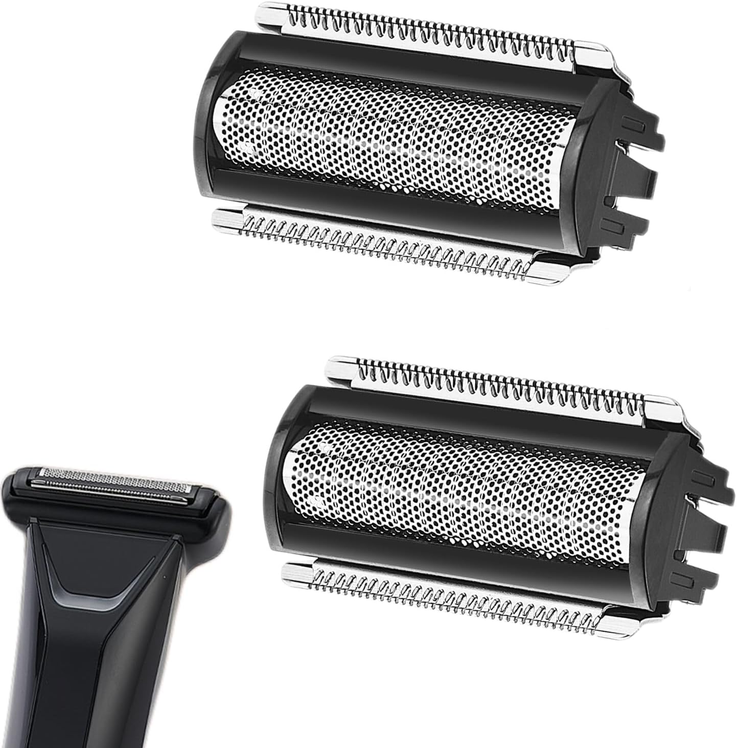 2 Pack Replacement Foil Blade Compatible with MANSCAPED The Lawn Mower Electric 5.0 Ultra Hair Trimmer,Replacement Clipper Blades Groin Hair Foil Shaver Head for Close Body Hair Grooming