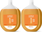 Method Gel Dish Soap, Refill, Clementine, Recylable Bottle, Biodegradable formula, 54 Fl Oz (Pack of 2)