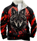 domirica Men's Long Sleeve Half Zip Pullover Sweatshirts Western Cowboy Style Crewneck Lightweight Cool Hoodies With Pocket