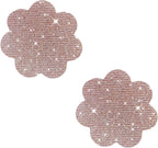 Neva Nude Lace Petal Nipztix Pasties - Nipple Covers for Festivals, Raves, & Lingerie, Medical Grade Adhesive, USA Made