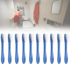 Manual Mini Toothbrush for Prison - Jail Tiny Toothbrush, Detention & Drug Rehabilitation Center Security Supplies, 10 Pcs