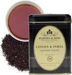 Harney & Sons Ceylon & India Tea| 4oz Tin, Loose Leaf Tea, also known as Orange Pekoe