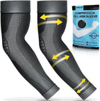 beister Compression Arm Sleeves Elbow Supports,Full Arm Supports Protection for Men & Women (Pair),Non-Slip Sports Arm Braces