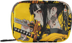 Samurai Anime Yellow Pill Case Box for Travel, Weekly Portable Pill Organizer Supplement Holder