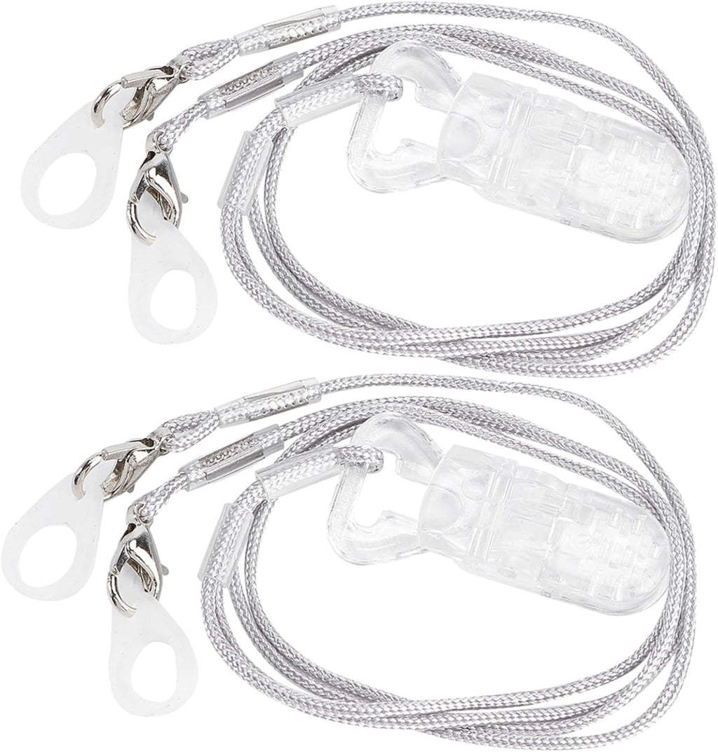 Hearing Anti-Lost Lanyard Clip 2 Sets Protective Rope for Seniors and Children BTE Protector for Deaf-Aid Devices Sturdy and Secure Design