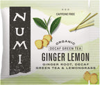 Numi Organic Ginger Lemon Tea, 100 Decaf Green Tea Bags