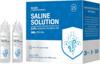 BASE LABORATORIES 0.9% Saline Solution Vials - Versatile 0.9% Sodium Chloride Saline Ampoules - Preservative Free Saline Solution Single use vials - USP Grade 25 Vials x 5ml Count