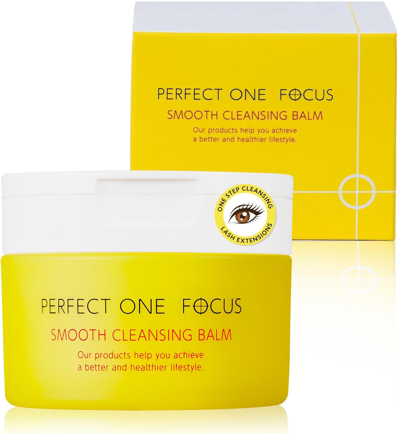 PERFECT ONE FOCUS Smooth Cleansing Balm Makeup Remover – Makeup cleansing balm that melts away makeup and impurities while moisturizing – Gentle Face Wash Balm - Great for Travel, 2.64oz(75g)