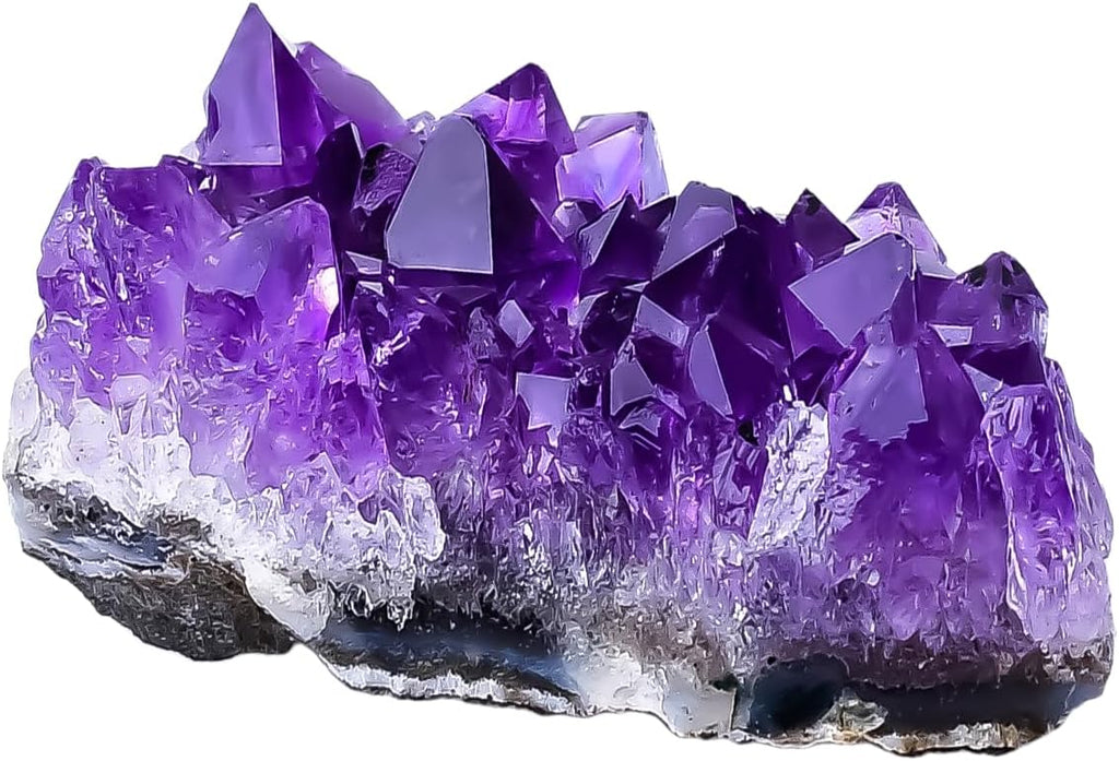 Natural Amethyst Crystal Cluster Healing Stones Raw Amethyst Rock Healing Crystals Energy Balance Reiki Meditation and Spiritual Growth (1Pc 0.07-0.11 LB)