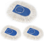 10 Inch Dust Mop Head: Replacement Medium Washable Commercial Sweeper and Janitorial Dust Mop Head Replacement (3 Packs)