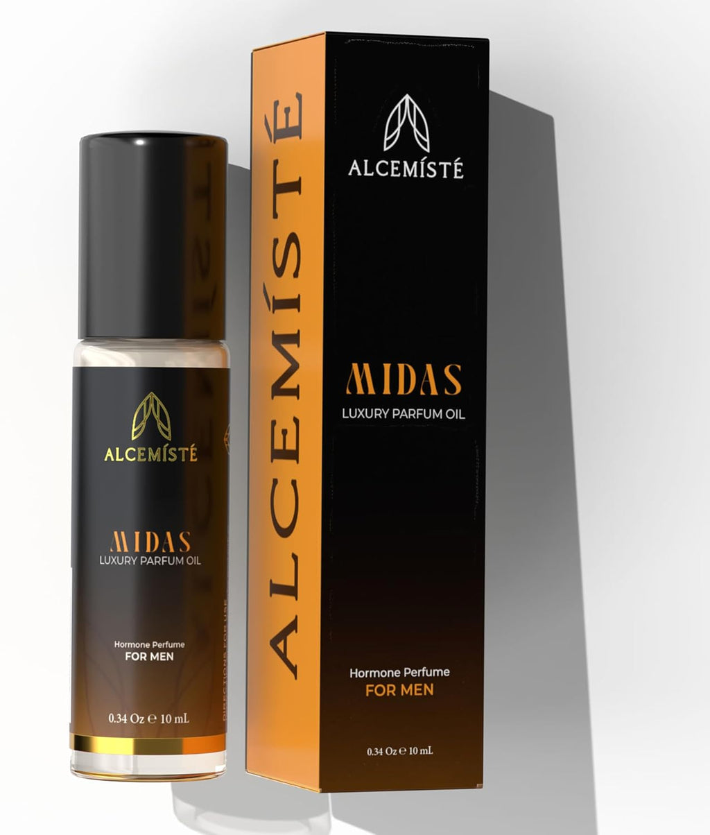 Concentrated Cologne For Men - Long-Lasting Mens Cologne - Pheromones-Infused Oil-Based Perfume For Him - Intense Formula - Travel Size, Rollerball Fragrance - 0.34 oz (10 mL)