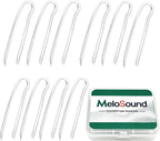 10-Pack Preformed BTE Earmold Hearing Aid Tubes Replacement, Clear Soft Flexible Tubing 3.1mm OD 2mm ID, Cut-to-Length to Reduce Feedback, Size 13#