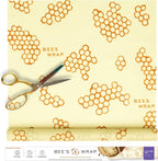 Bee's Wrap Beeswax Wraps for Food - Cut to Size 14x52" Beeswax Wrap Roll - Plastic Free Made in USA Reusable Natural Food Wrap - Honeycomb