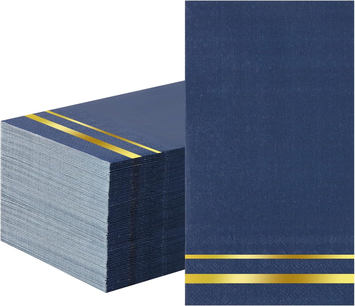 Tamone 100PCS 3-Ply Navy Blue Napkins - Premium Quality Disposable Napkins Soft and Absorbent for Wedding Party Birthday