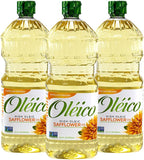 Oleico - High Oleic, Non GMO Certified, Kosher Verified, Expeller Pressed, High Heat Stable Safflower Oil, Bottle of 32.3 fl oz (Pack of 3)