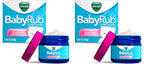 Vicks BabyRub Chest Rub Ointment with Soothing Aloe, Eucalyptus, Lavender, and Rosemary, from the makers of VapoRub, 1.76 oz (Pack of 2)