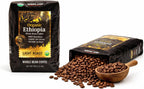 Kirkland Signature Organic Ethiopia Whole Bean Coffee, Light Roast (32 Ounce)