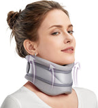 babaka Neck Brace for Neck Pain and Support, Soft Neck Brace Cervical Collar for Women & Men, Neck Support with Support Pad for Sleeping, Relieves Pain and Spine Pressure (L(15.3"-18.9"))