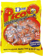 4-pack Pico Mediano, the Original Orange Flavor Hot Candy Powder, 4 Bags of 50-count