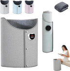 2026 New Under Desk Leg Warmer for Office, Office Legs Warmers Under Desks, 5 Seconds Heating, 8-Speed Adjustment, 360° Fully Enclosed Heating, Portable Folding Electric Heating Foot Warmer (Grey)