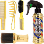 CGBARBER Hair Styling Tools Set, 5 Pieces Salon Tool Kit, Including Spray Bottle, Cleaning Brush, Mix Comb for Beauty Salons Home Use