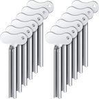 ZOCONE Toothpaste Squeezer, 12pcs Metal Tube Squeezer Key Stainless Steel Toothpaste Roller Tube Wringer for Paint, Cream, Cosmetic and Hair Dye(A)