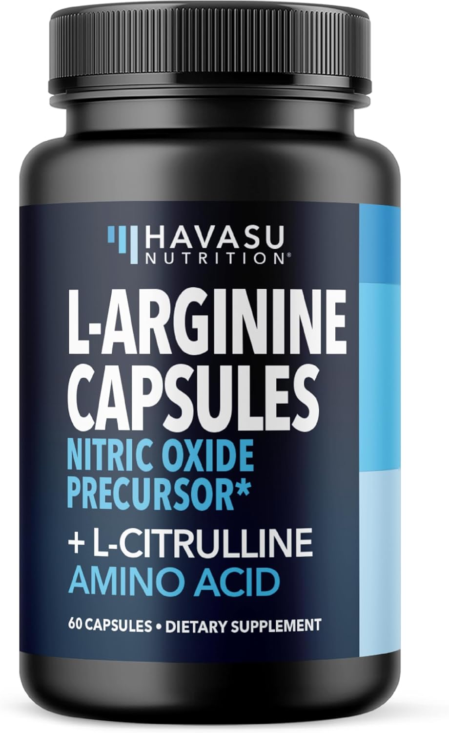 L-Arginine Capsules with L-Citrulline - Nitric Oxide Supplement - L Arginine and L Citrulline Blend - 60 Count - Vegan, Non-GMO Capsules for Performance, Endurance and Muscle Support - 1 Month Supply