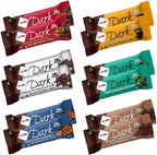 NuGo Dark Variety Box - Pretzel, Chocolate Chip, Mint Chocolate Chip, Cherry, Peanut Butter Cup and Almond, 11-12g Protein, Vegan, Gluten Free, Kosher Pareve, 12 Count Variety