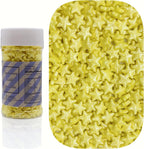 Dynastang 10mm Yellow Stars Sprinkles Edible Stars Cake Decorating Stars Cake Decorations Cupcake Toppers Cookie Decorating Perfect for Cakes, Cupcakes, Desserts Toppings 3OZ
