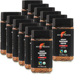 Mount Hagen 3.53oz Organic Freeze Dried Instant Coffee - 12 pack | Eco-friendly Coffee Made From Organic Medium Roast Arabica Beans | Fair-Trade Coffee Instant [12 x 3.53oz Jar]