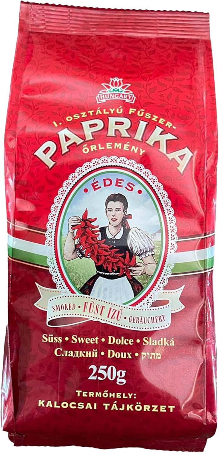 Hungarian Sweet Smoked Paprika (8.8oz/250g) Imported from Kalocsa, Hungary