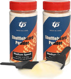 Shuffleboard Sand Wax High/Medium Speed Shuffleboard Powder Set, Shuffleboard Sand with Mini Brush Set