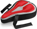 Roam - Seat Cushion Cover - Comfort Gel Pad for Mountain, Exercise & Road Bikes - Waterproof Protection for Men & Women - Red