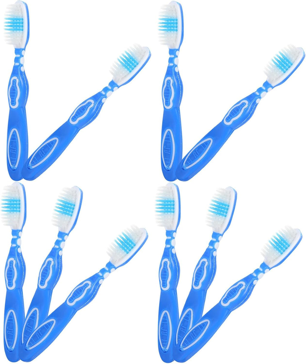 Cabilock 10pcs Portable Short Toothbrushes with Soft Bristles Bulk Pack for Prison Use and Travel Oral Care
